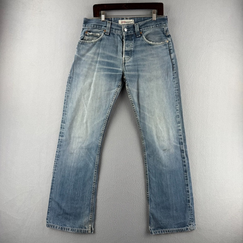 Vintage Levis Jeans Mens 33x32 Blue Denim 512 Bootcut Button Fly Y2K 2000s